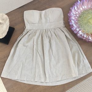 Strapless Linen Dress 👗